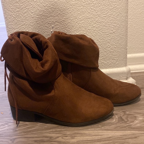 Soda Shoes - Soda Women's Slouchy Boot Round Toe Foldable Faux Suede